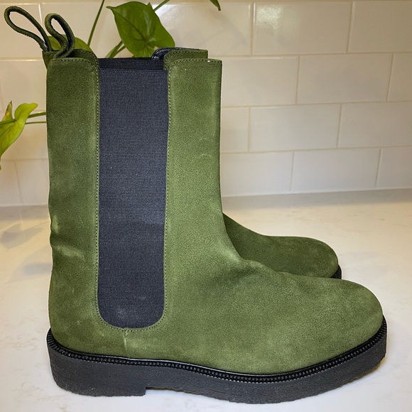 STAUD New Palamino Boots Olive Suede sz 40 | 10 - Picture 5 of 9